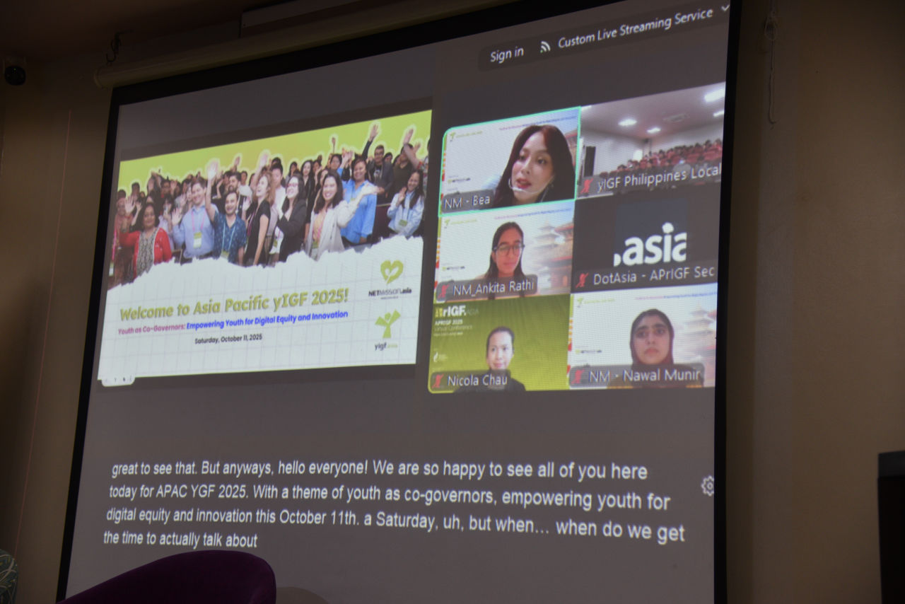 Asia Pacific yIGF 2023 Youth Statement presentation